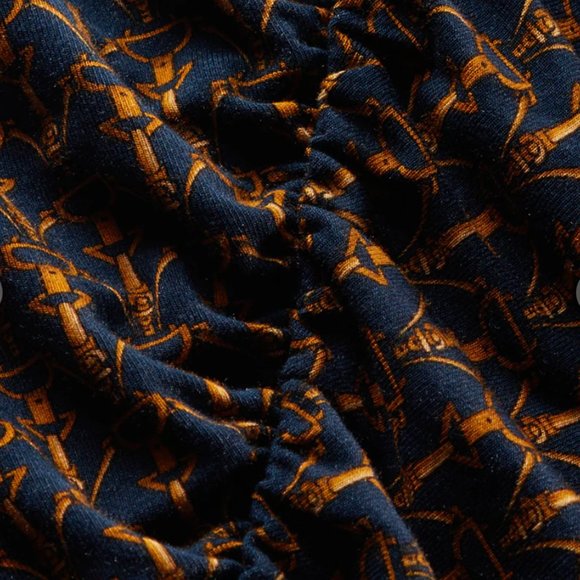 Veronica Beard Neeta Stirrup-Print Ruched Top NWT - Picture 3 of 7